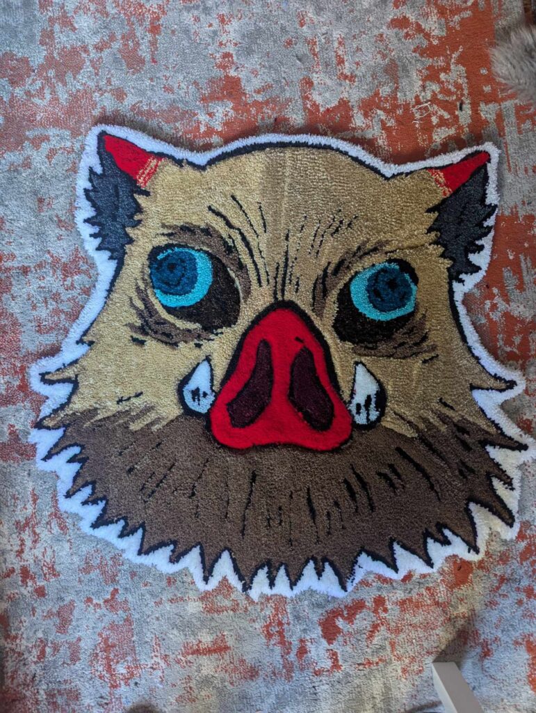 Inosuke Demon Slayer Rug