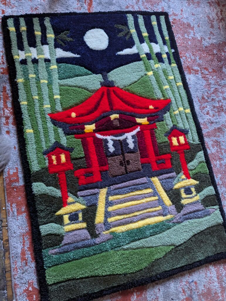 Shinto Shrine Custom Rug